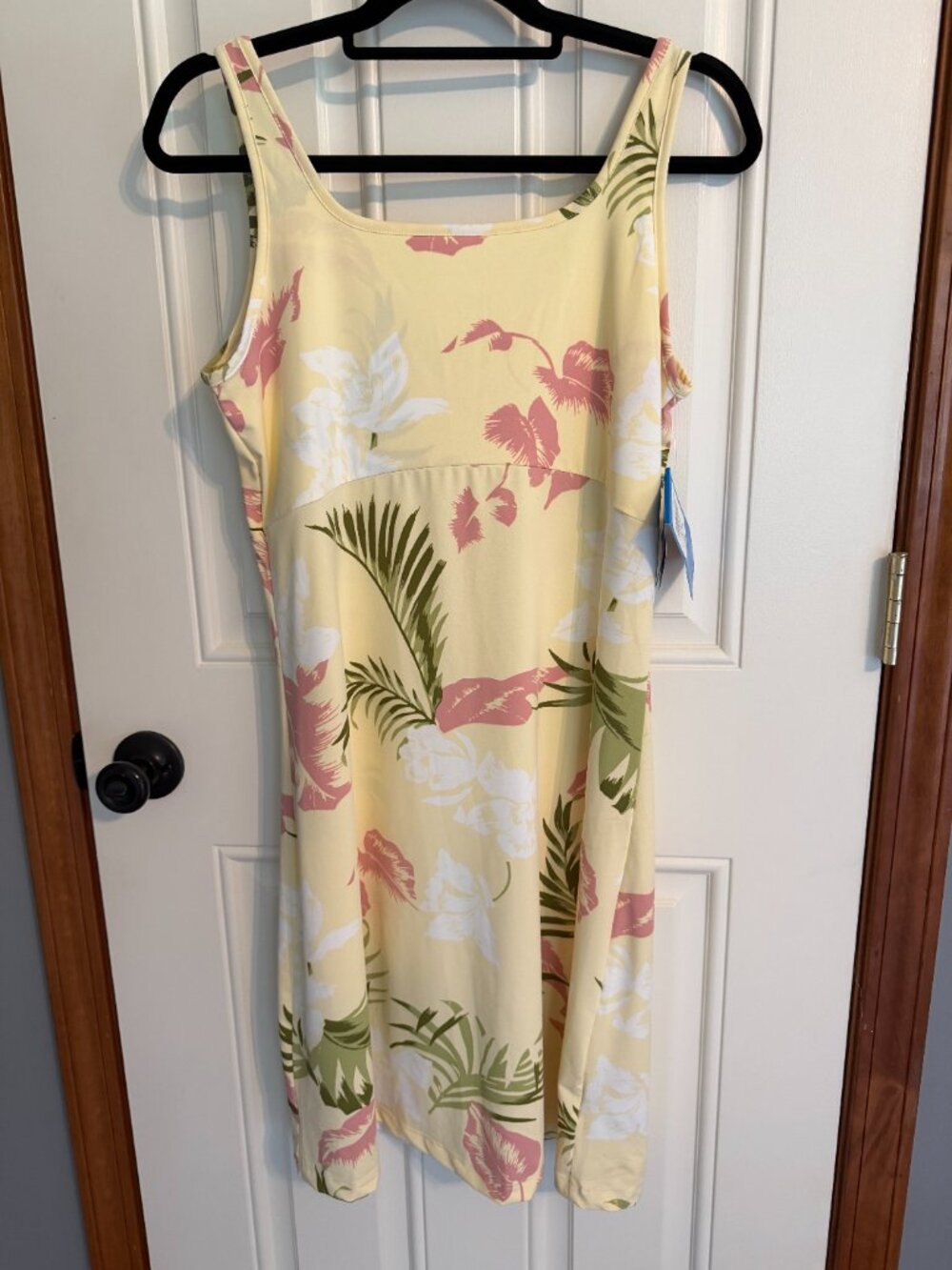 Columbia PFG Freezer III Dress Women Large Yellow Floral-NWT